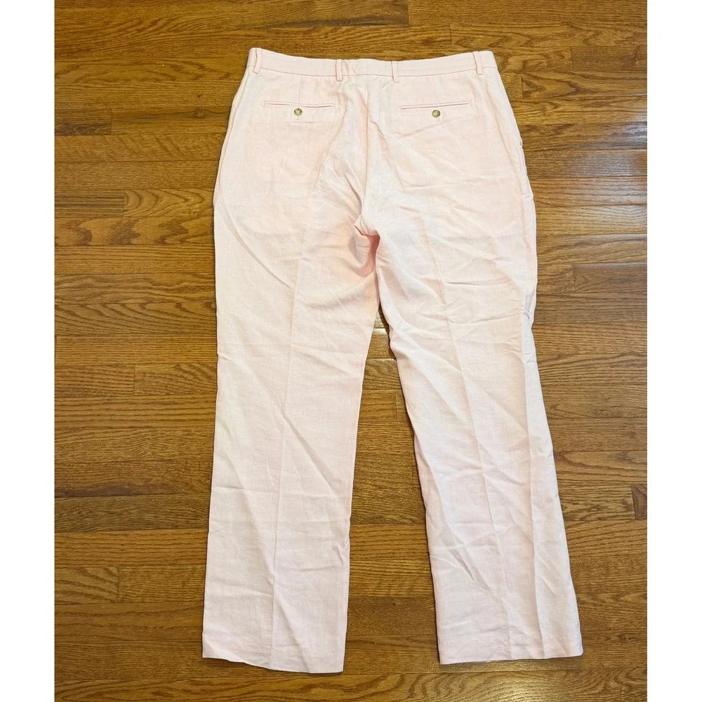 Vineyard Vines Clubhouse Linen Silk Pants Mens 38x32 Pink Summer Golf Preppy
